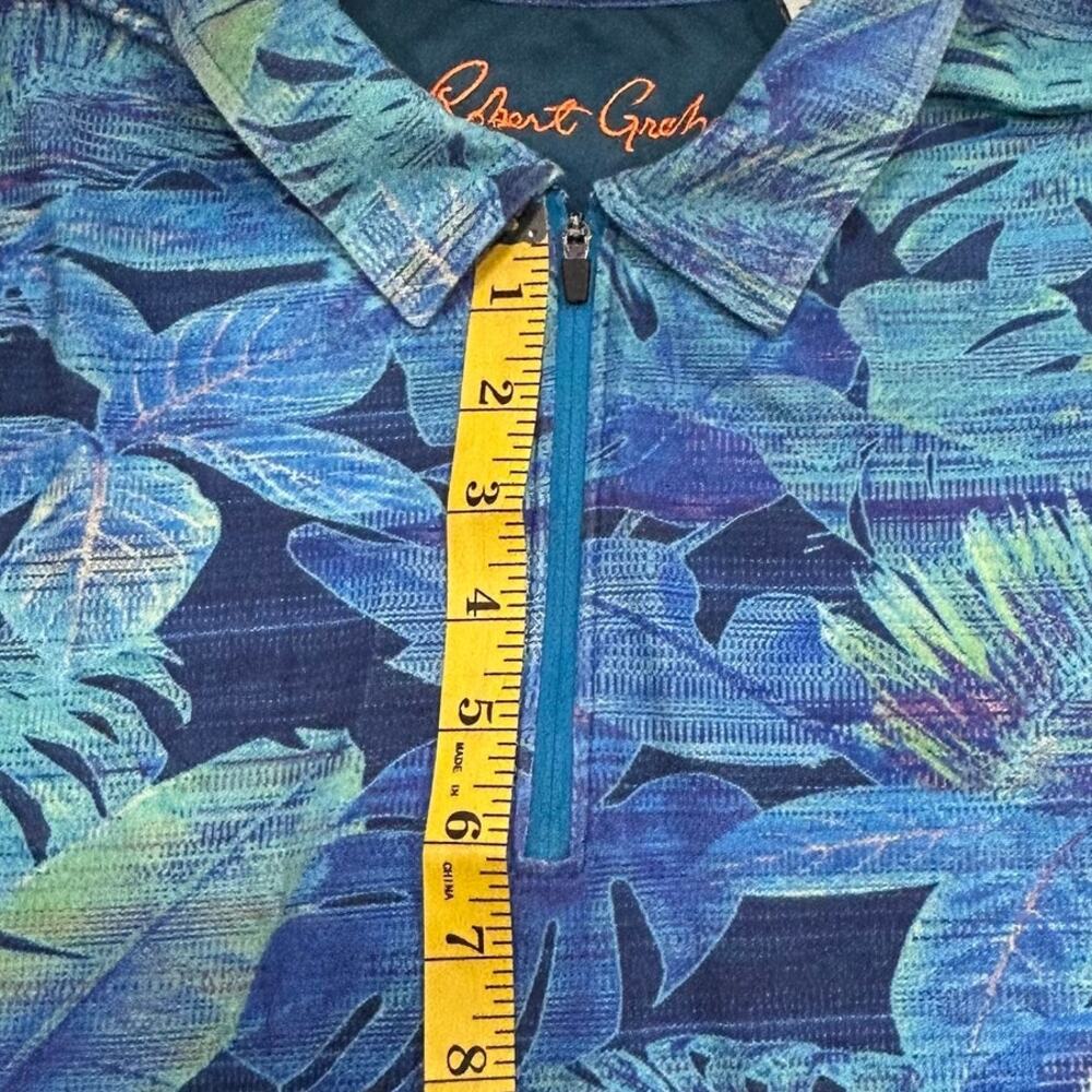 Robert Graham 2XL Paradise Garage Zip Polo Tropical Shirt Short Sleeve Men’s - Picture 6 of 10